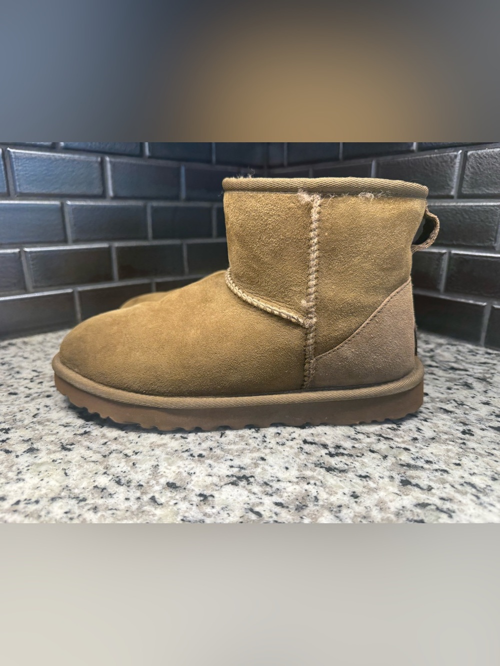 UGG women’s brown booties, sz 7 - Picture 6 of 13